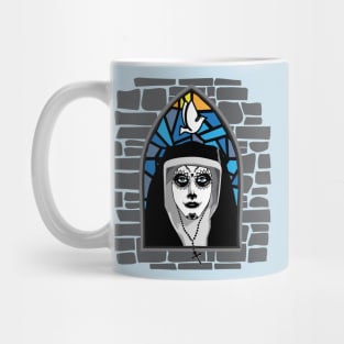 Sugar Skull Nun Mug